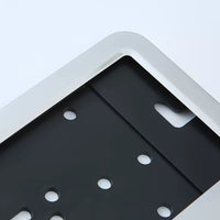 European/Russian Stainless Steel License Plate Frame with Plastic Base