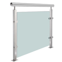 304 Stainless Steel Glass Balustrade Post for Outdoor Railing