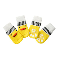 Pet Anti-Slip Dog Socks for Small to Medium Dogs - Paw Protectors for Indoor Wear