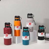304 Stainless Steel Insulated Water Bottle with Handle for Sports and Travel