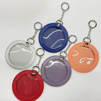 Anime Badge Display and Storage Bag, Double-Sided PU Round Organizer for 58mm, 65mm, 75mm, 80mm Badges
