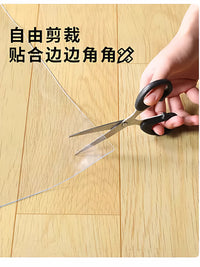 Transparent PVC Floor Protector Mat for Office Chair, Living Room, and Entryway - Waterproof & Non-Slip