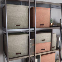 Large Capacity Storage Box for Books, Vinyl Records, and Files - Ins Style Organizer for Bookcases and Sample Rooms
