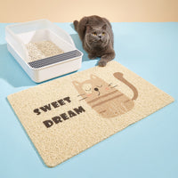 PVC Cat Litter Mat, All-Season Breathable Pet Mat for Litter Box