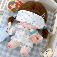 Cotton Doll Pajama Dress Set for 20cm Dolls