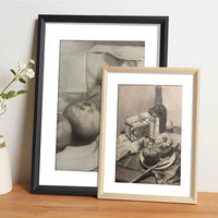 Aluminum Alloy Sketch Photo Frame with Mat for A3 A4 4K 8K Art Display, Wall Mount or Tabletop
