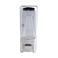Manual Wall-Mounted Double Head Soap Dispenser, 2 x 500ml Clear ABS Plastic