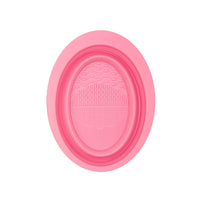 Portable Silicone Makeup Brush and Sponge Cleaning Pad with Storage Case