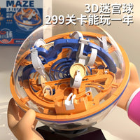 3D Labyrinth Maze Ball Puzzle Game for Kids, Brain Teaser Focus Training Toy