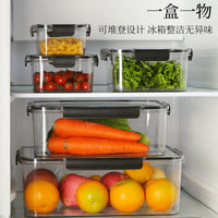 Food Grade Refrigerator Storage Container with Lid - Clear, Airtight, Freezer-Safe for Produce & Leftovers