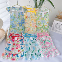Pet Dog Cat Breathable Summer Sling Dress for Small Medium Large Breeds