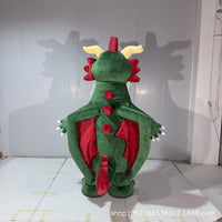 Inflatable Cartoon Dragon Mascot Costume for Parades and Parties