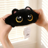 Chubby Cat Squeeze Toy, Soft Down Cotton Stress Relief Plushie, Stackable Round-Eyed Cat