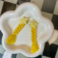 Doll Braided Pigtails Hair Accessories for 10cm Cotton Dolls