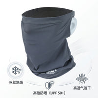 Summer Cooling Neck Gaiter UV Protection Face Mask with Ear Loops