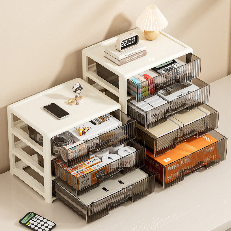 Desktop Drawer Organizer for Office, School, and Cosmetics - A4 Paper Storage Box