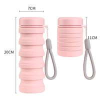 Collapsible Silicone Water Bottle for Travel, Camping, and Outdoor Activities - Portable and Leak-Proof