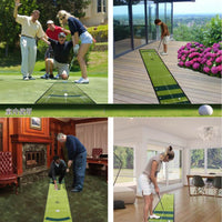 Indoor Outdoor Golf Putting Practice Mat Crystal Velvet Training Aid Game Carpet