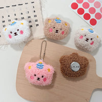Cute Cartoon Plush Bear Brooch / Pendant for Bags, Hats, and Apparel