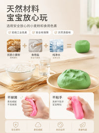 Kids' Ice Cream & Noodle Machine Clay Toy Set with Food-Grade Modeling Clay and Tools