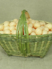 Handmade Bamboo Baskets for Storage, Hanging, Gifts, Eggs, Fruit, and Weddings - Portable Woven Bamboo Crafts