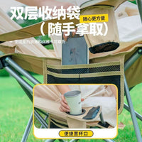 Portable Beach Lounge Chair with Armrests & Footrest, 4-Position Adjustable Folding Recliner for Outdoor Napping & Sunbathing