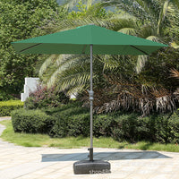 Outdoor Half Parasol for Patio Balcony Commercial Use, UV Protection Rainproof Side Umbrella