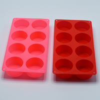 8-Cavity Cylinder Silicone Mold for DIY Soap, Resin, Mousse Cake