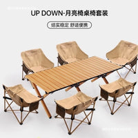 Portable Folding Camping Picnic Table and Chair Set for Outdoor Activities