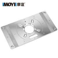 Woodworking Router Table Insert Plate for Trimmer Inverted Mounting Bracket