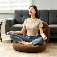 Japanese Style Linen Floor Cushion Thick Tatami Meditation Pillow for Living Room Bay Window