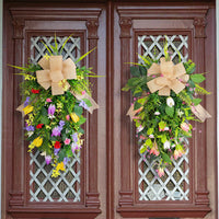 Spring Tulip Upside-Down Tree Garland for Romantic Wedding & Window Decor