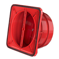 Kitchen Range Hood Exhaust Duct Backdraft Damper with One-Way Smoke Valve for Bathroom