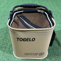 Portable Fishing Bucket with Live Fish Storage, Anti-Jump Net, and Water Rope for Outdoor Fishing