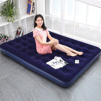 Portable Inflatable Air Mattress for Home and Outdoor Use, Single/Double Foldable Air Bed for Camping and Travel