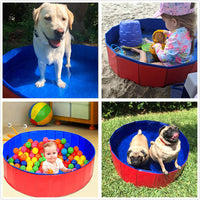 Foldable PVC Pet Swimming Pool Dog Bath Tub Outdoor Pet Paddling Pool
