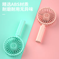 2024 Portable USB Rechargeable Mini Handheld Fan with Phone Holder for Office and Students
