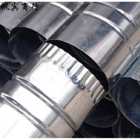 Stove Chimney Pipe for Wood Burning Stoves and Range Hoods, Galvanized Steel Exhaust Vent