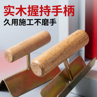 Galvanized Corner Trowel for Drywall and Plastering with Wooden Handle