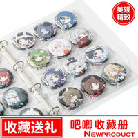 Badge & Keychain Collector Album Refill Pages for 58mm, 75mm, and 9-Grid Items