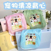 Pet Breathable Mesh Cartoon Print Summer Vest for Cats and Dogs