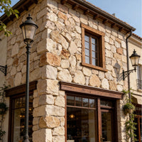 Natural Limestone Irregular Flagstone Wall and Floor Tiles for Villa Garden Landscaping