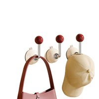 Suction Cup L-Shaped Hooks for Doors, Walls, Wardrobes, and Bathrooms - Hat and Coat Organizer
