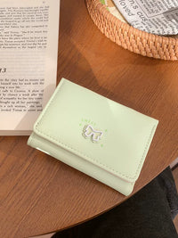 Korean Style Slim Tri-fold Wallet for Women with Card Holder and Coin Purse