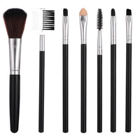 7-Piece Professional Makeup Brush Set for Face and Eyes
