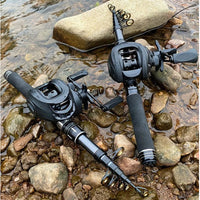 Portable Mini Telescopic Fishing Rod Lure Rod with Reel