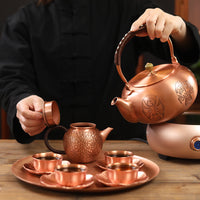 Handmade Copper Kettle Large Capacity Uncoated Health Tea Pot