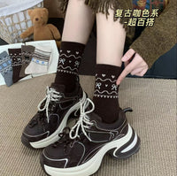 Women's Winter Warm Thickened Fair Isle Ethnic Style Crew Socks