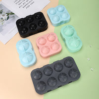 Silicone Sphere Ice Cube Tray with 8 Cavities, Easy Release Round Ice Ball Maker for Home and Commercial Use