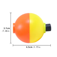 Dual-Color Fishing Float for Sea and Rock Fishing, 8g Round Ball Lure Accessory
